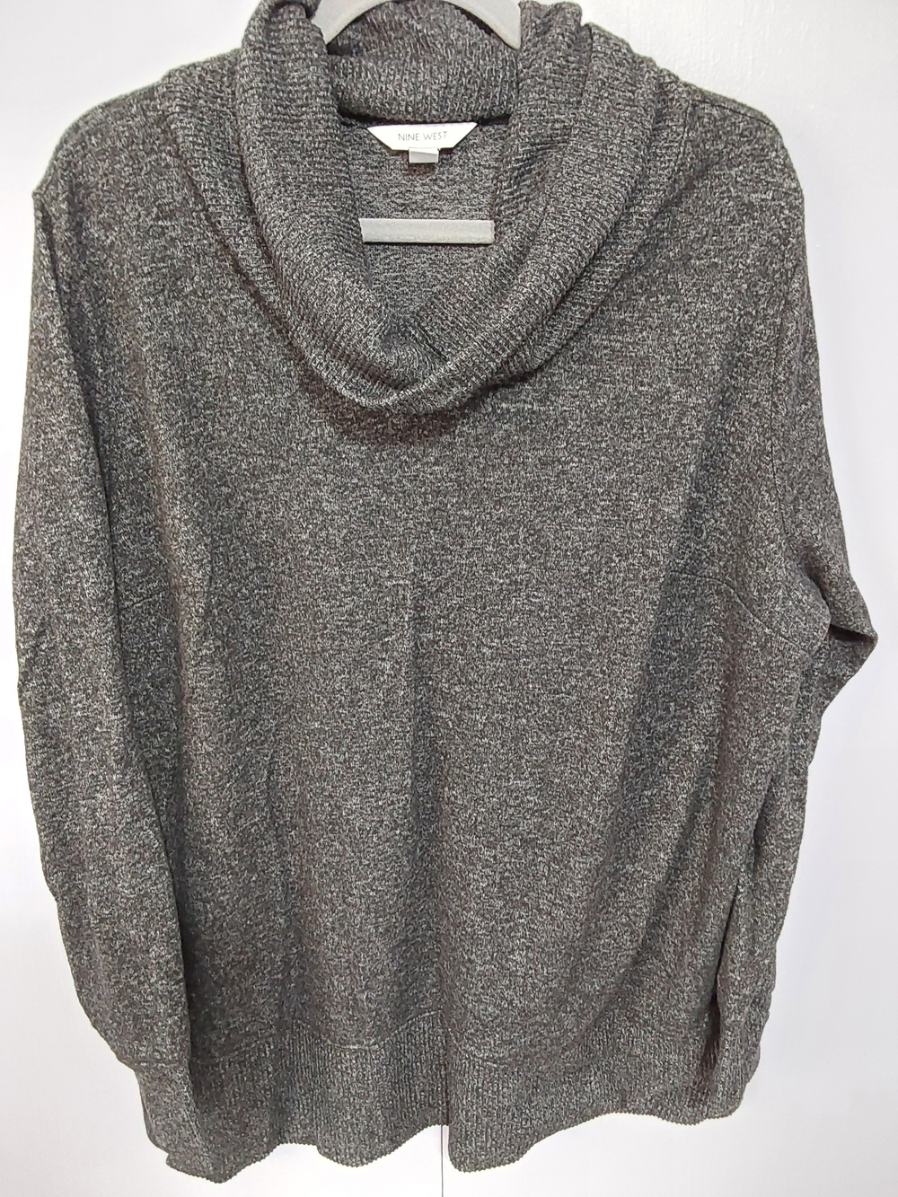 Nine West Charcoal Cowl Neck Sweater